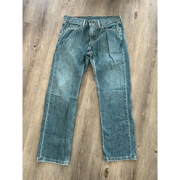 Mens Levis 559 Jeans 32x29 Relaxed Straight Leg Medium Wash Denim Pants 5 pocket - Picture 2 of 16